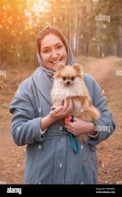 Happy Pomeranian Puppy Buyer